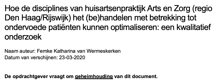 Voorpagina van de scriptie