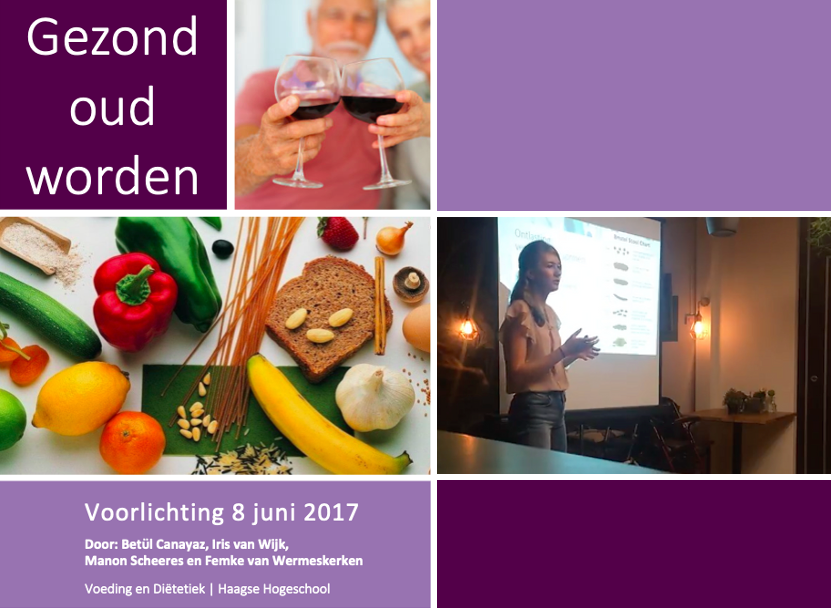 Titeldia ‘Gezond oud worden’ van de voorlichting op 8 juni 2017